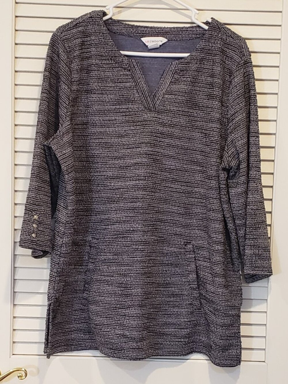 Liz Claiborne Women's weekender textured sweater top size XL